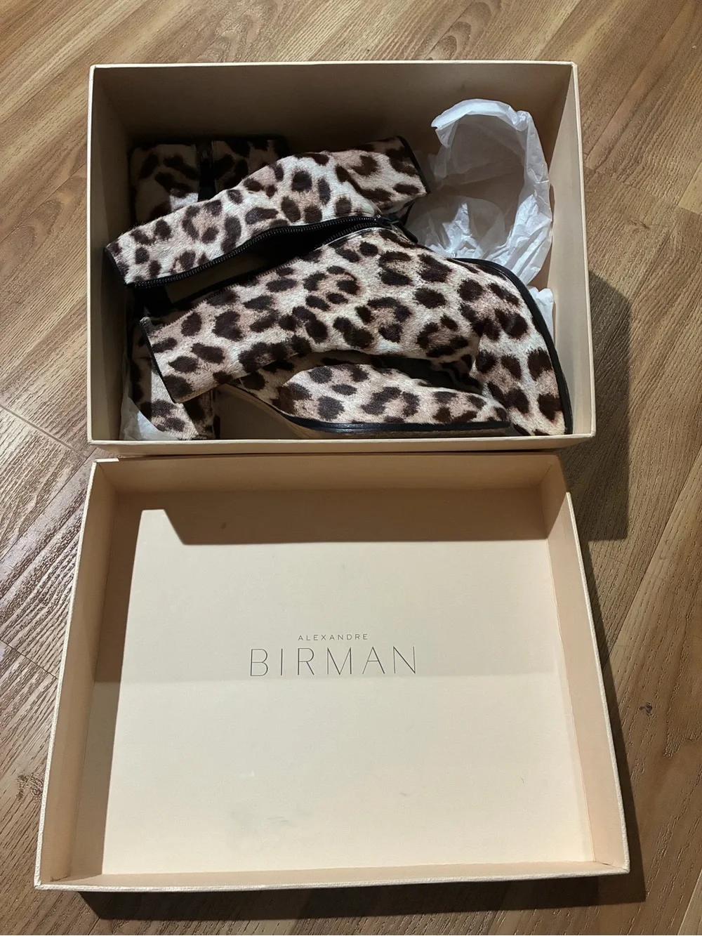 Alexandre Birman Cream Logo Shoe Box